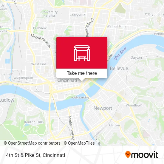 4th St & Pike St map