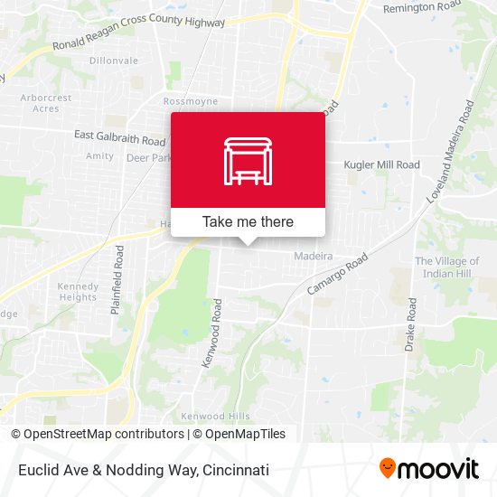Euclid Ave & Nodding Way map