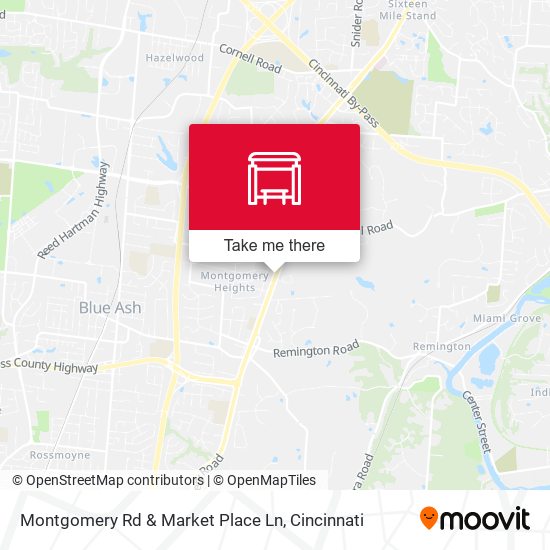 Mapa de Montgomery Rd & Market Place Ln