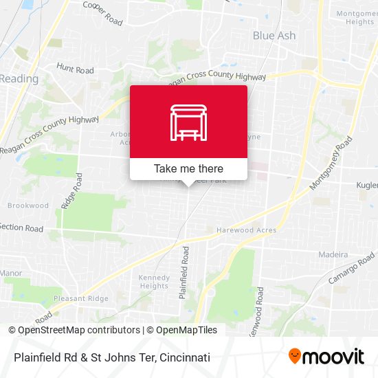 Plainfield Rd & St Johns Ter map