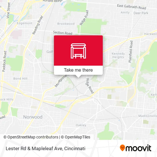 Mapa de Lester Rd & Mapleleaf Ave