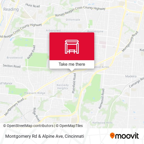 Montgomery Rd & Alpine Ave map