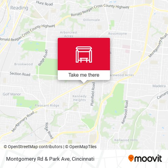 Montgomery Rd & Park Ave map
