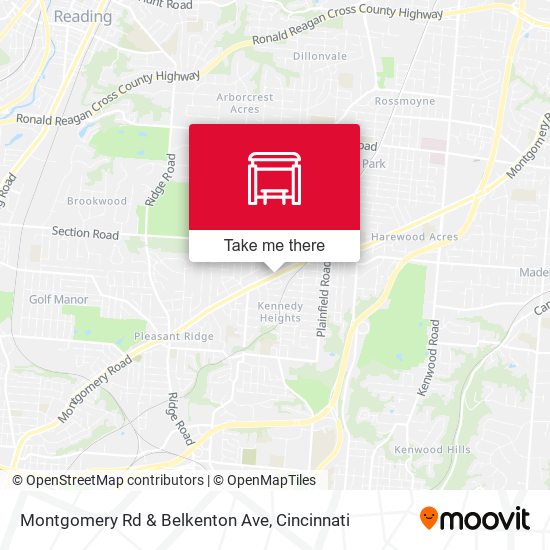 Montgomery Rd & Belkenton Ave map