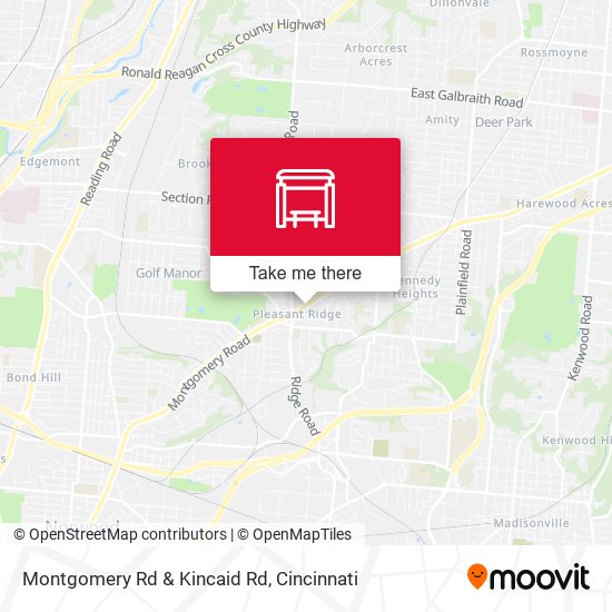 Montgomery Rd & Kincaid Rd map