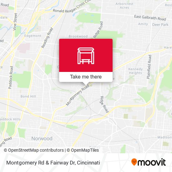Mapa de Montgomery Rd & Fairway Dr