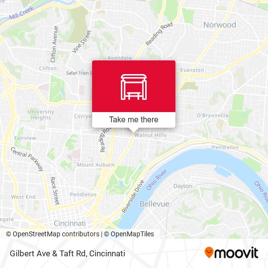 Gilbert Ave & Taft Rd map