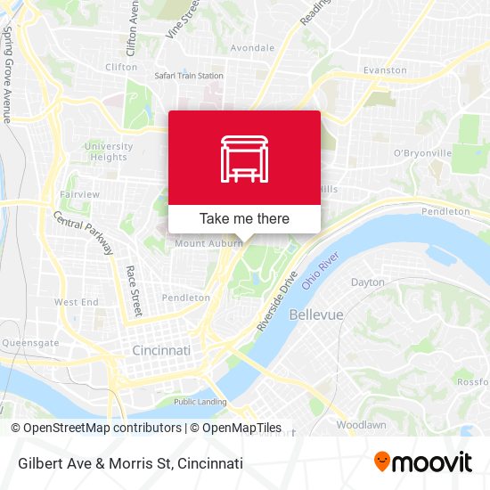 Gilbert Ave & Morris St map