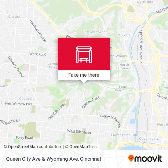 Mapa de Queen City Ave & Wyoming Ave