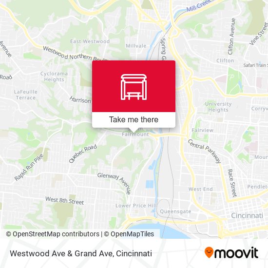 Westwood Ave & Grand Ave map