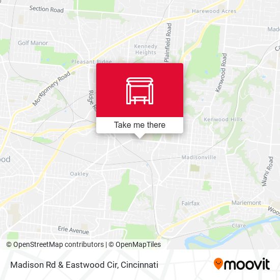 Madison Rd & Eastwood Cir map