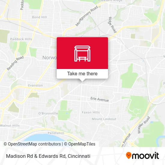 Madison Rd & Edwards Rd map