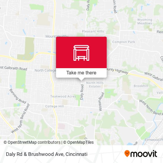 Daly Rd & Brushwood Ave map