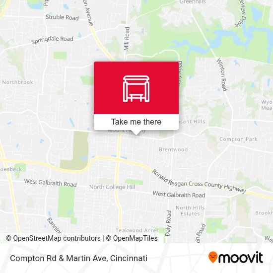 Compton Rd & Martin Ave map