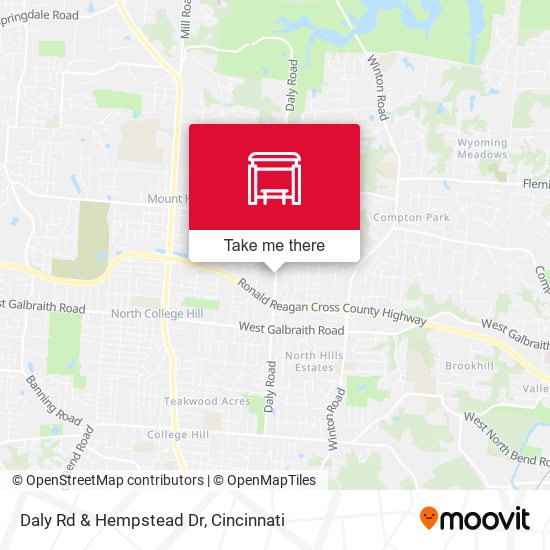 Daly Rd & Hempstead Dr map