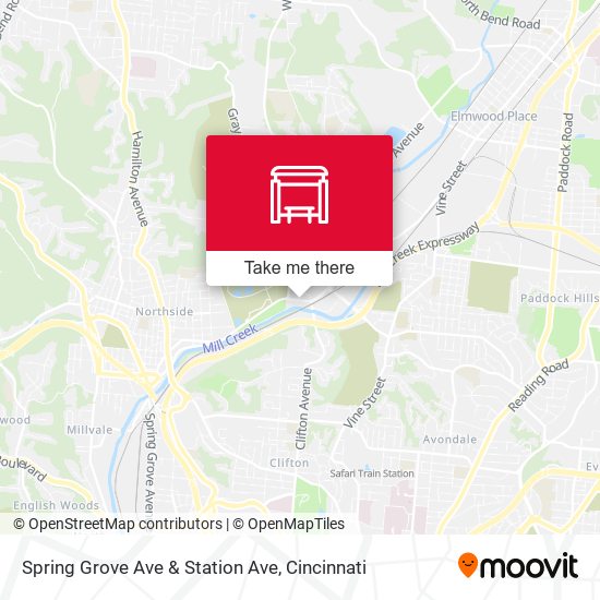 Mapa de Spring Grove Ave & Station Ave