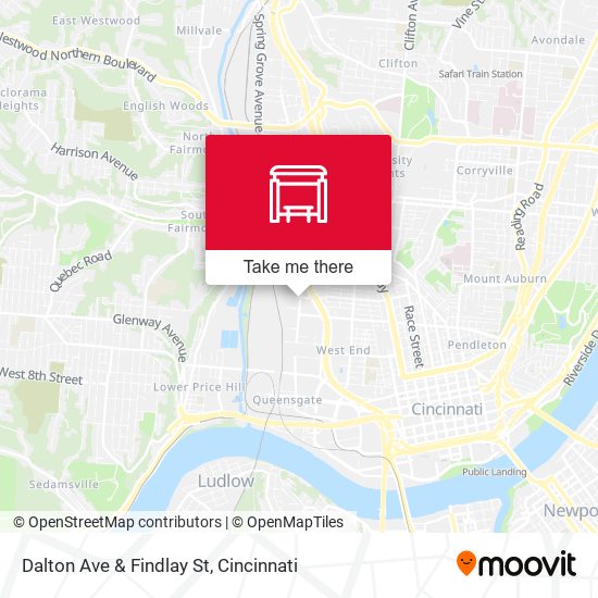 Dalton Ave & Findlay St map