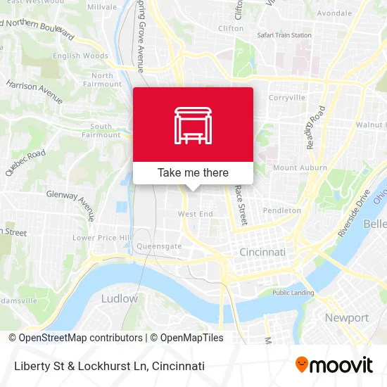 Liberty St & Lockhurst Ln map