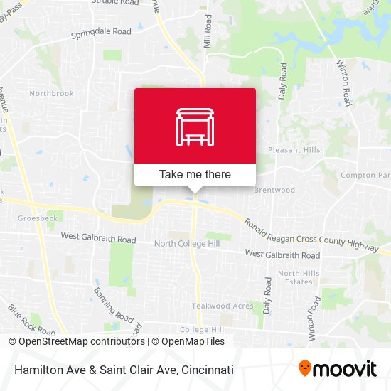 Hamilton Ave & Saint Clair Ave map