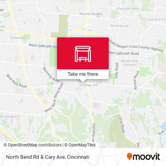 North Bend Rd & Cary Ave map