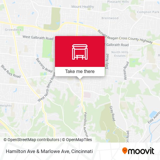 Hamilton Ave & Marlowe Ave map