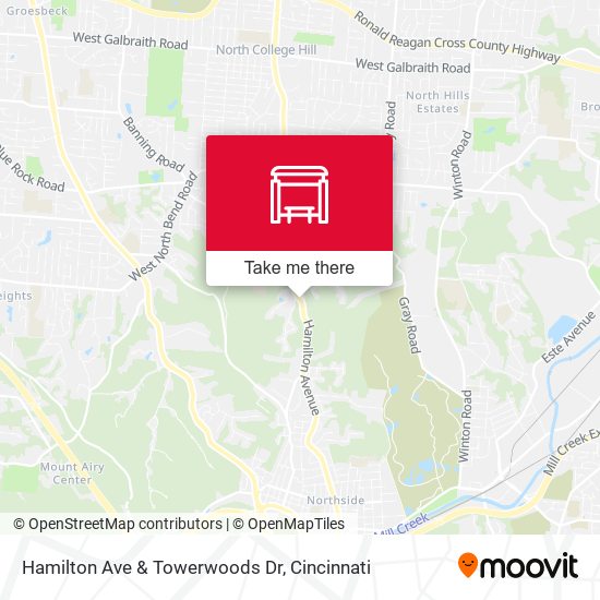 Mapa de Hamilton Ave & Towerwoods Dr