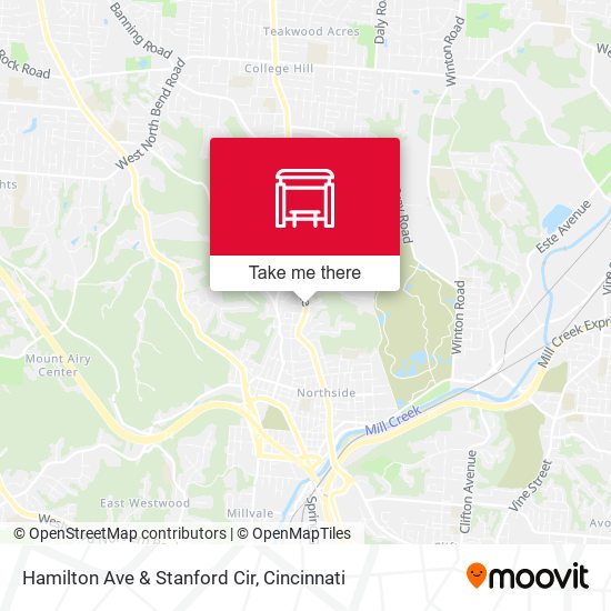 Mapa de Hamilton Ave & Stanford Cir