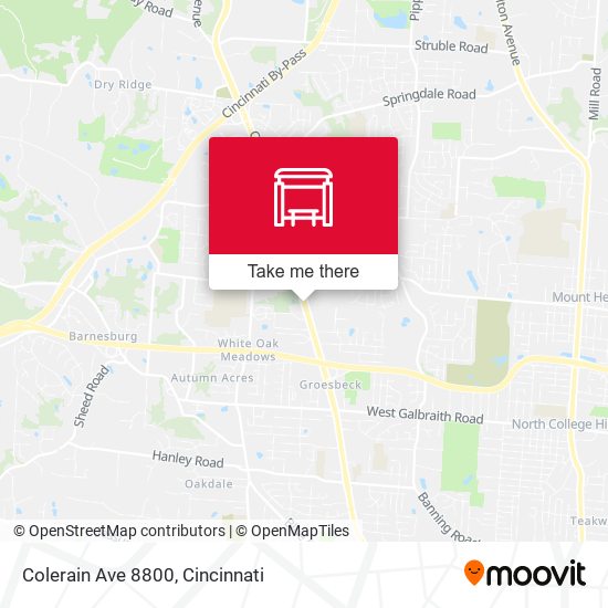 Mapa de Colerain Ave 8800