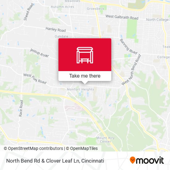 Mapa de North Bend Rd & Clover Leaf Ln