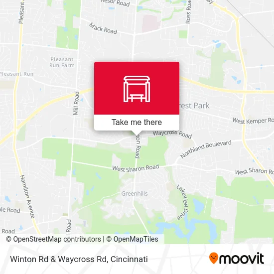 Winton Rd & Waycross Rd map