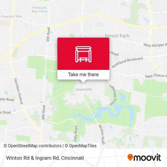 Winton Rd & Ingram Rd map