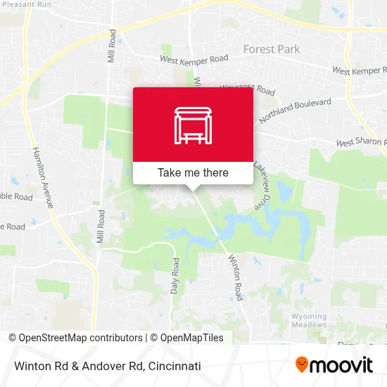 Winton Rd & Andover Rd map