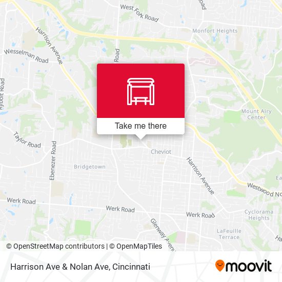 Harrison Ave & Nolan Ave map