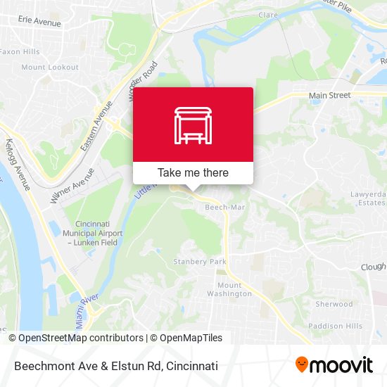 Beechmont Ave & Elstun Rd map