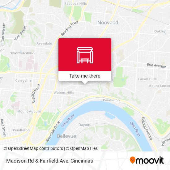 Madison Rd & Fairfield Ave map