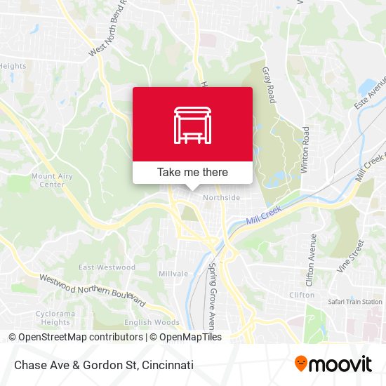 Chase Ave & Gordon St map