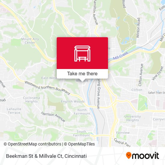 Beekman St & Millvale Ct map