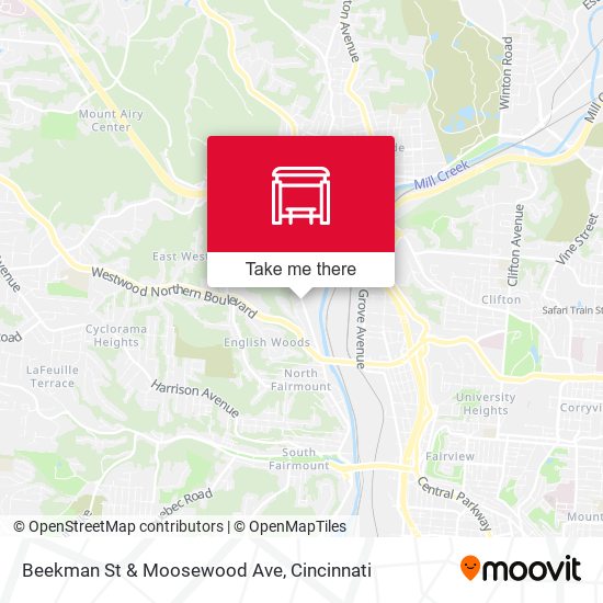 Beekman St & Moosewood Ave map