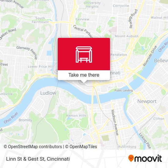 Mapa de Linn St & Gest St