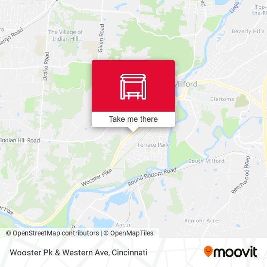 Wooster Pk & Western Ave map