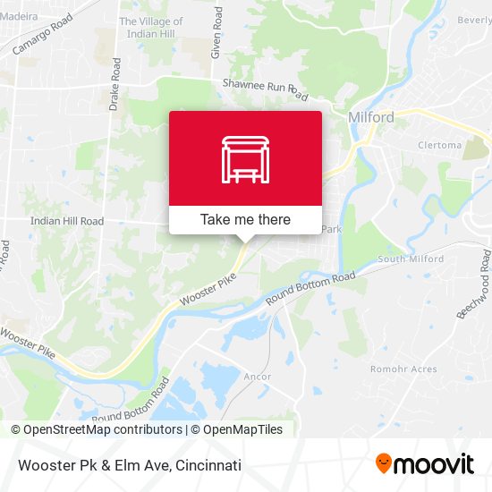 Wooster Pk & Elm Ave map