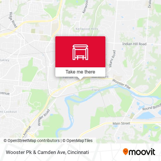 Wooster Pk & Camden Ave map