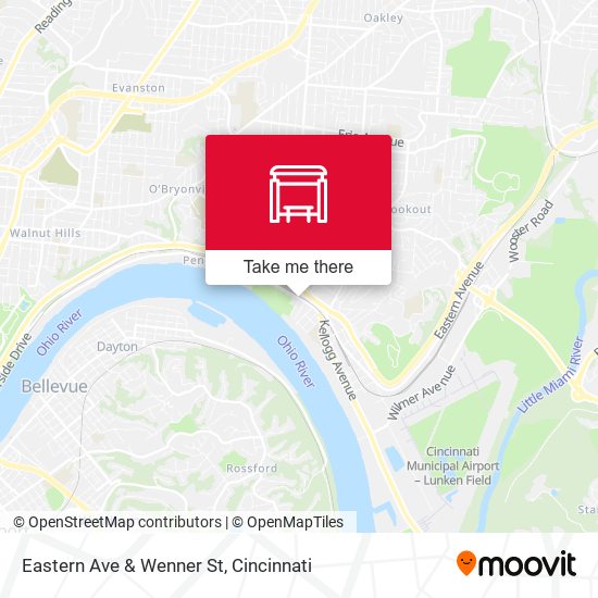 Eastern Ave & Wenner St map