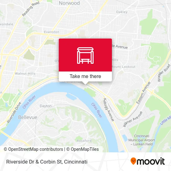 Riverside Dr & Corbin St map
