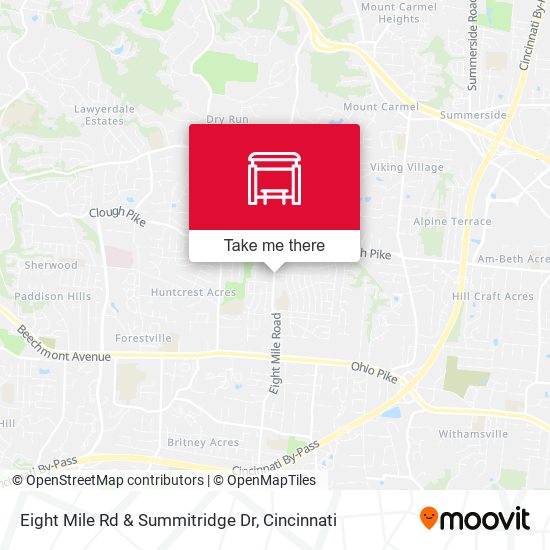 Eight Mile Rd & Summitridge Dr map