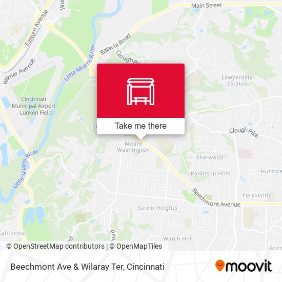 Beechmont Ave & Wilaray Ter map