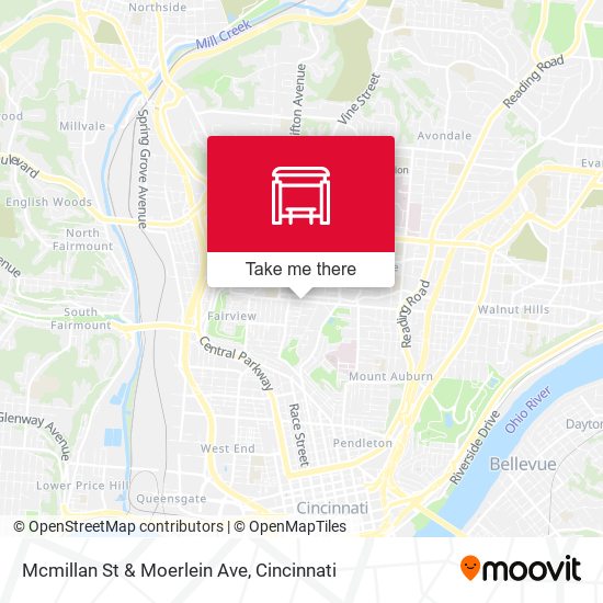 Mapa de Mcmillan St & Moerlein Ave