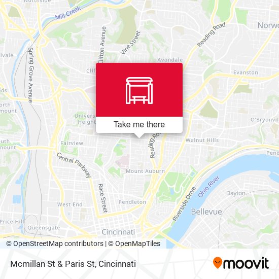 Mapa de Mcmillan St & Paris St