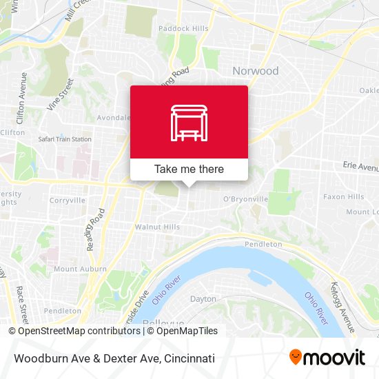 Mapa de Woodburn Ave & Dexter Ave