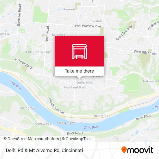 Mapa de Delhi Rd & Mt Alverno Rd